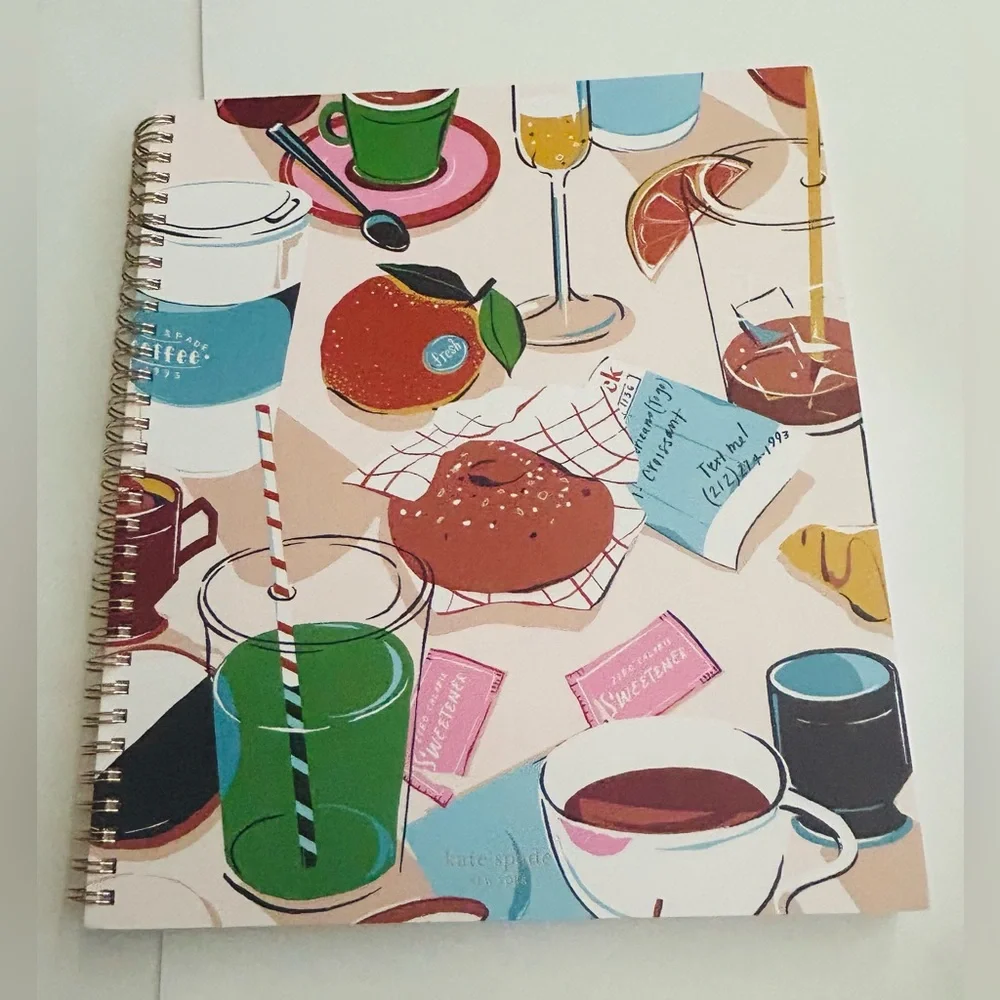 New Kate Spade Large Spiral Notebook 